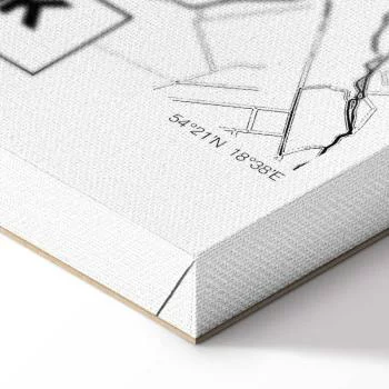 Obraz - Mapa miasta: Gdańsk (1-częściowy) pionowy - obrazek 8