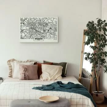 Obraz - Mapa miasta: Kraków (1-częściowy) szeroki - obrazek 6