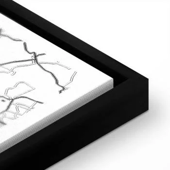 Obraz - Mapa miasta: Kraków (1-częściowy) szeroki - obrazek 8