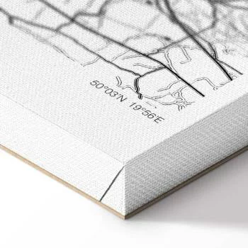 Obraz - Mapa miasta: Kraków (1-częściowy) szeroki - obrazek 8