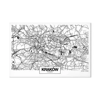 Obraz - Mapa miasta: Kraków (1-częściowy) szeroki - obrazek 2
