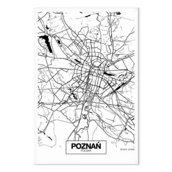 Obraz - Mapa miasta: Poznań (1-częściowy) pionowy - obrazek 2