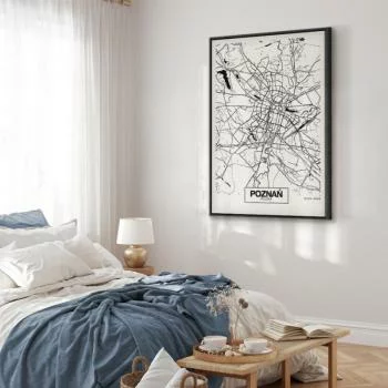 Obraz - Mapa miasta: Poznań (1-częściowy) pionowy - obrazek 6
