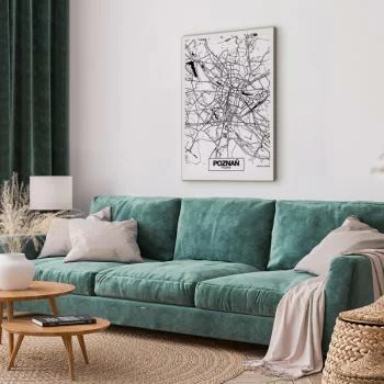 Obraz - Mapa miasta: Poznań (1-częściowy) pionowy - obrazek 5