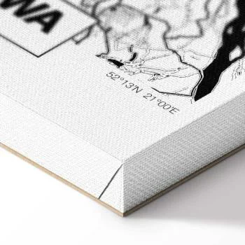 Obraz - Mapa miasta: Warszawa (1-częściowy) pionowy - obrazek 8