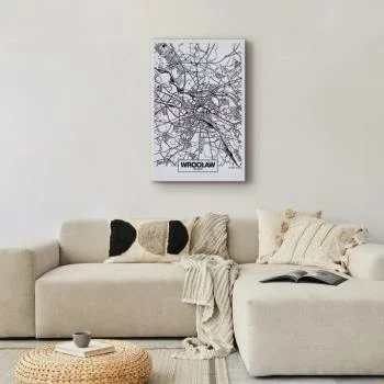 Obraz - Mapa miasta: Wrocław (1-częściowy) pionowy - obrazek 5