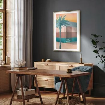 Obraz - Pastelowa uliczka (1-częściowy) pionowy - obrazek 7