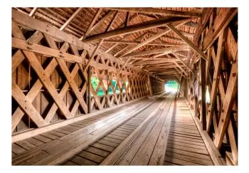 Fototapeta - Drewniany most - obrazek 2