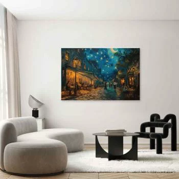 Obraz XXL - Uliczka Paryża - obraz inspirowany stylem Vincenta van Gogha - obrazek 5