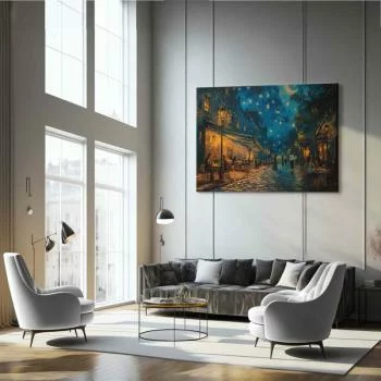Obraz XXL - Uliczka Paryża - obraz inspirowany stylem Vincenta van Gogha - obrazek 6