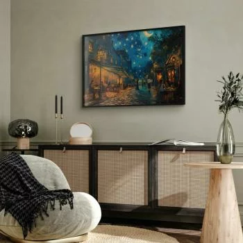 Plakat - Uliczka Paryża - obraz inspirowany stylem Vincenta van Gogha - obrazek 5