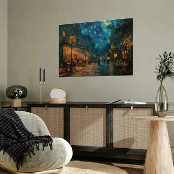 Plakat - Uliczka Paryża - obraz inspirowany stylem Vincenta van Gogha - obrazek 5