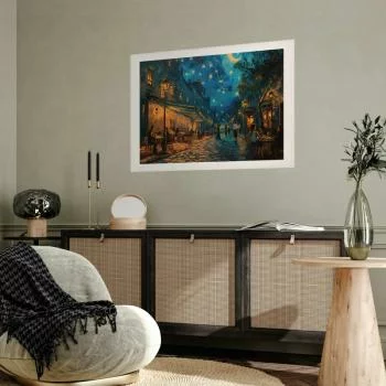 Plakat - Uliczka Paryża - obraz inspirowany stylem Vincenta van Gogha - obrazek 5
