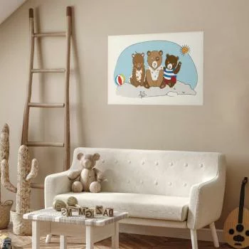 Plakat - Misie na plaży - obrazek 2