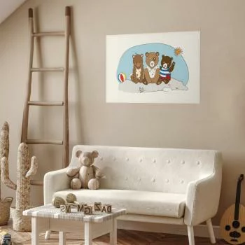 Plakat - Misie na plaży - obrazek 2