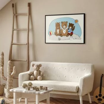 Plakat - Misie na plaży - obrazek 2