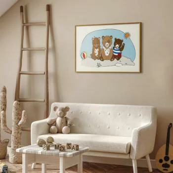 Plakat - Misie na plaży - obrazek 2