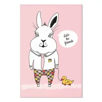 Obraz - Przyjaciel królika (1-częściowy) pionowy - obrazek 2