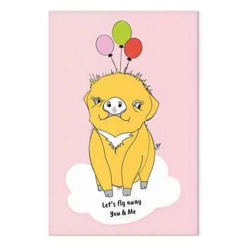 Obraz - Podniebna świnka (1-częściowy) pionowy - obrazek 2