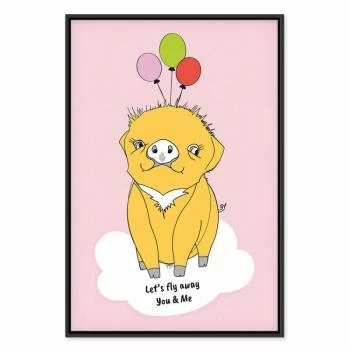 Obraz - Podniebna świnka (1-częściowy) pionowy - obrazek 2