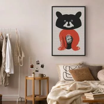 Obraz - Sympatyczny pan szop (1-częściowy) pionowy - obrazek 6