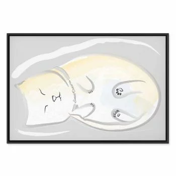 Obraz - Śpiący kotek (1-częściowy) pionowy - obrazek 2