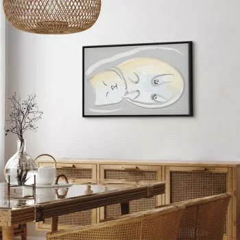 Obraz - Śpiący kotek (1-częściowy) pionowy - obrazek 7