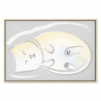 Obraz - Śpiący kotek (1-częściowy) pionowy - obrazek 2