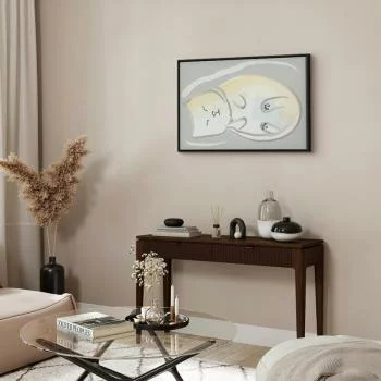 Obraz - Śpiący kotek (1-częściowy) pionowy - obrazek 5