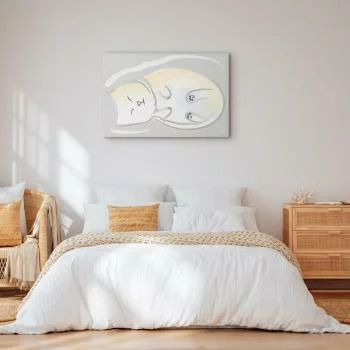 Obraz - Śpiący kotek (1-częściowy) pionowy - obrazek 6