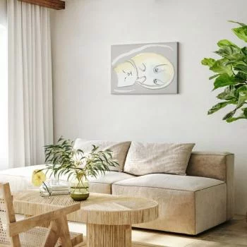 Obraz - Śpiący kotek (1-częściowy) pionowy - obrazek 5