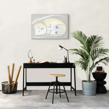 Obraz - Śpiący kotek (1-częściowy) pionowy - obrazek 7