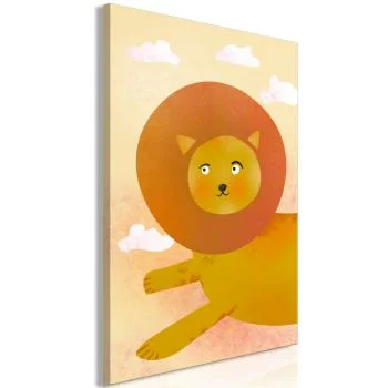 Obraz - Lwia zabawa (1-częściowy) pionowy