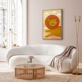 Obraz - Lwia zabawa (1-częściowy) pionowy - obrazek 5