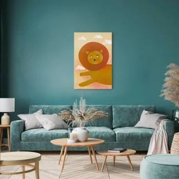 Obraz - Lwia zabawa (1-częściowy) pionowy - obrazek 5