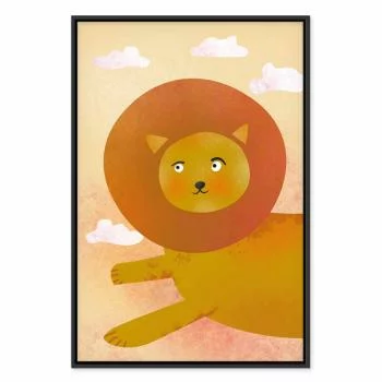 Obraz - Lwia zabawa (1-częściowy) pionowy - obrazek 2