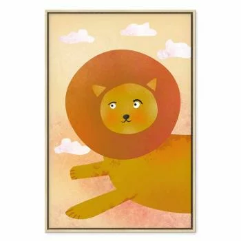 Obraz - Lwia zabawa (1-częściowy) pionowy - obrazek 2