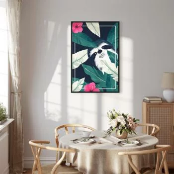 Obraz - Leniwiec w tropikach (1-częściowy) pionowy - obrazek 7