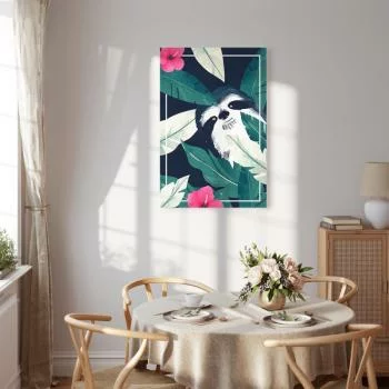 Obraz - Leniwiec w tropikach (1-częściowy) pionowy - obrazek 7