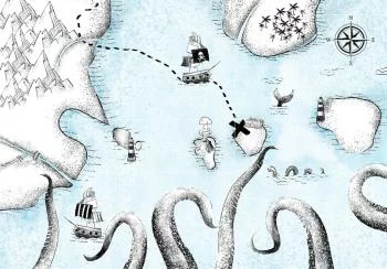 Fototapeta - Mapa skarbów - obrazek 6