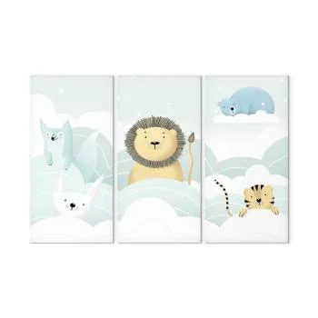 Obraz - Bajkowe zoo (3-częściowy) - obrazek 2