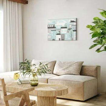 Obraz - Kolorowe miasteczko (1-częściowy) szeroki - obrazek 5