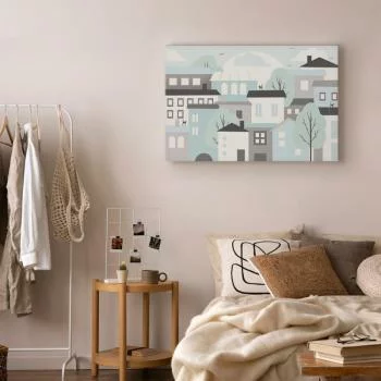 Obraz - Kolorowe miasteczko (1-częściowy) szeroki - obrazek 6