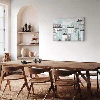 Obraz - Kolorowe miasteczko (1-częściowy) szeroki - obrazek 7