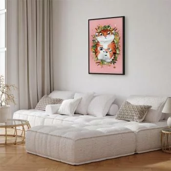 Obraz - Tygrysek na trawie (1-częściowy) pionowy - obrazek 5