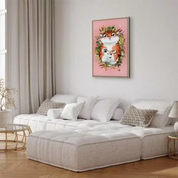 Obraz - Tygrysek na trawie (1-częściowy) pionowy - obrazek 5