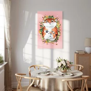 Obraz - Tygrysek na trawie (1-częściowy) pionowy - obrazek 7