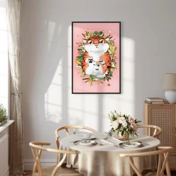 Obraz - Tygrysek na trawie (1-częściowy) pionowy - obrazek 7