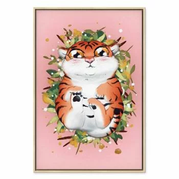 Obraz - Tygrysek na trawie (1-częściowy) pionowy - obrazek 2