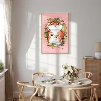 Obraz - Tygrysek na trawie (1-częściowy) pionowy - obrazek 7